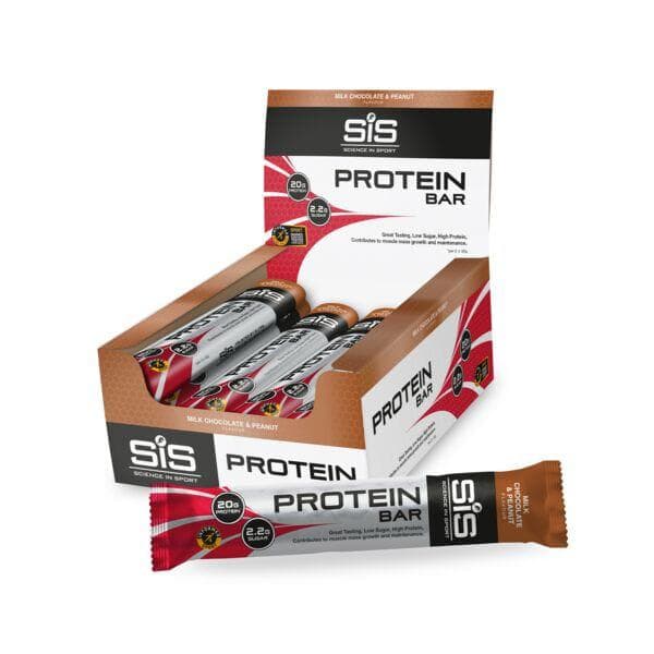 Science In Sport Protein Bar - box of 12 bars - Milk Chocolate and Peanut