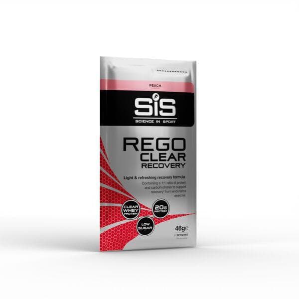 Science In Sport REGO Clear Whey Protein Drink - 46g Sachet Box of 15 - Peach