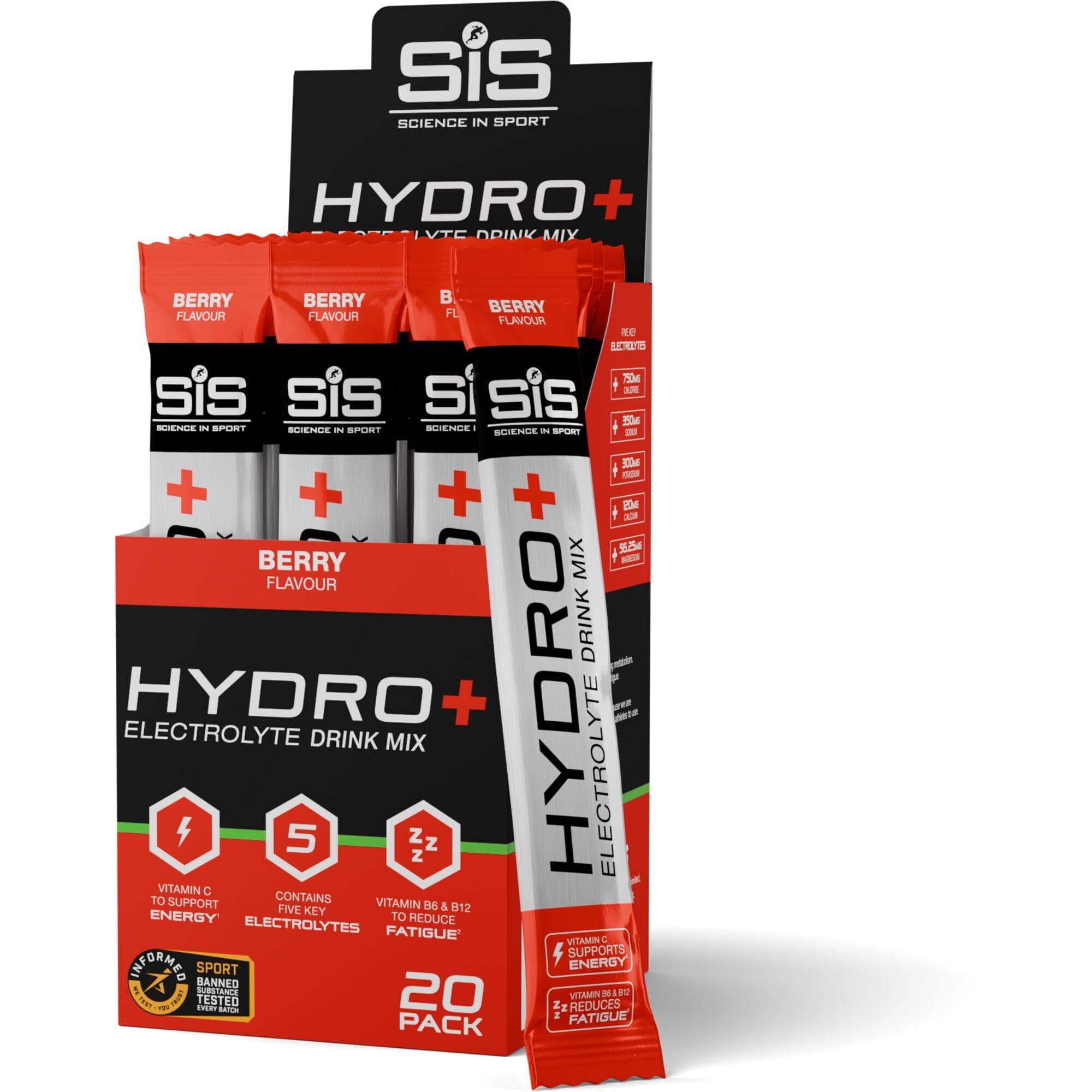 Science In Sport Hydro+ Stick Powder Berry  - 4.5g - Pack of 20