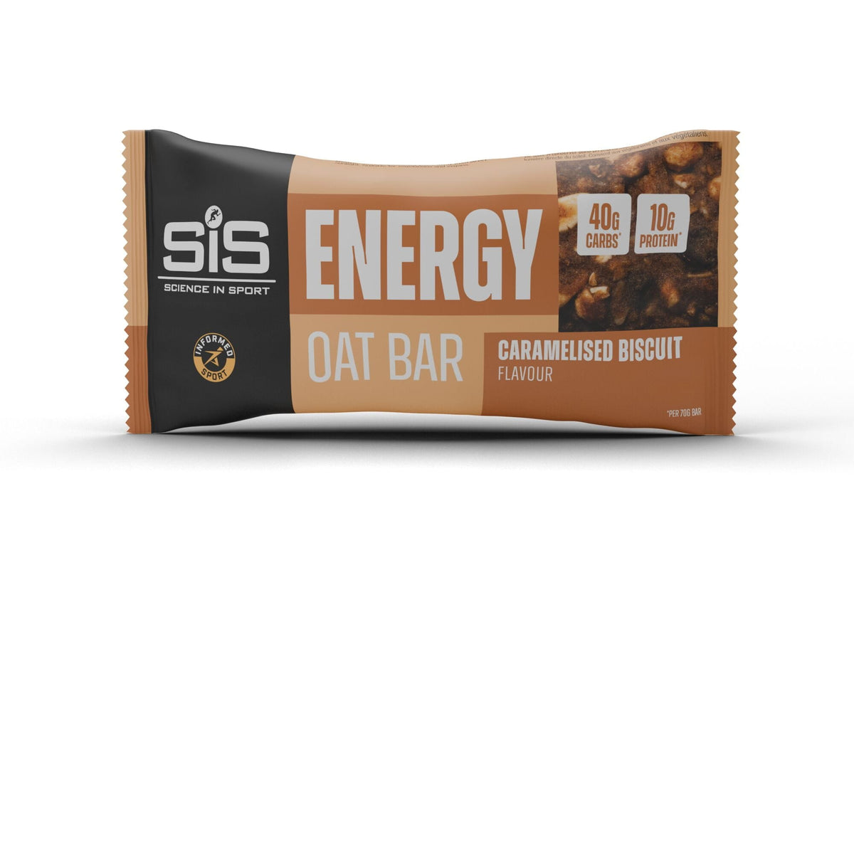 Science In Sport Energy Oat Bar - Box of 12 Bars - Caramelised Biscuit