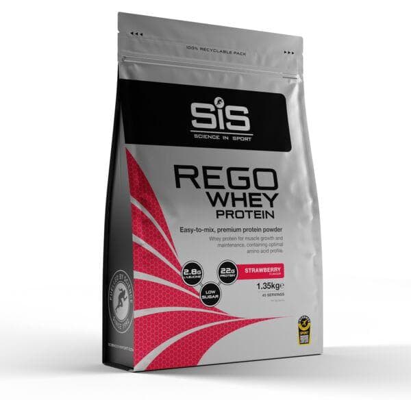 Science In Sport REGO Whey Protein Drink Powder - 1.35kg - Strawberry