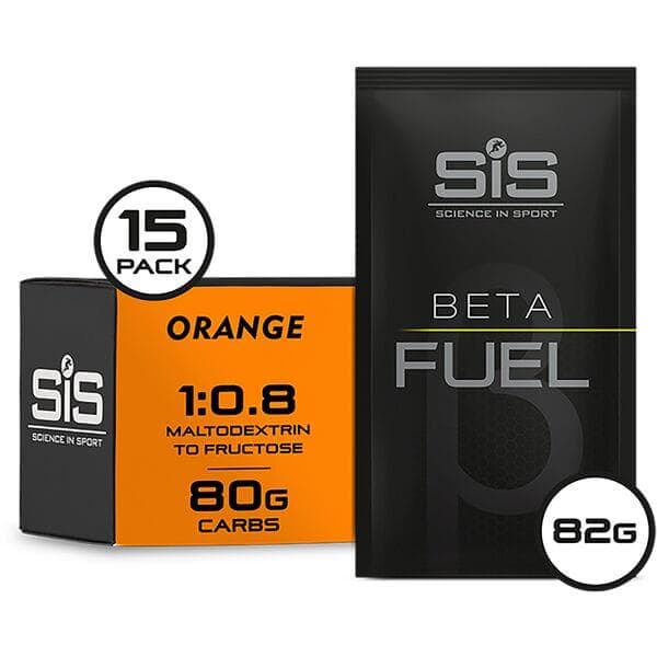 Science In Sport BETA Fuel energy drink powder - box of 15 sachets - orange