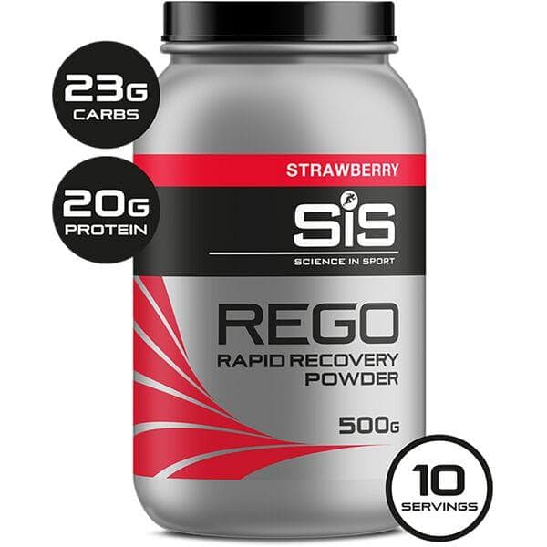 Load image into Gallery viewer, Science In Sport REGO Rapid Recovery drink powder - 500 g tub - strawberry
