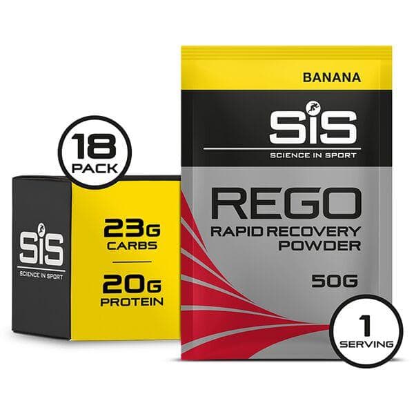 Load image into Gallery viewer, Science In Sport REGO Rapid Recovery drink powder - box of 18 sachets - banana
