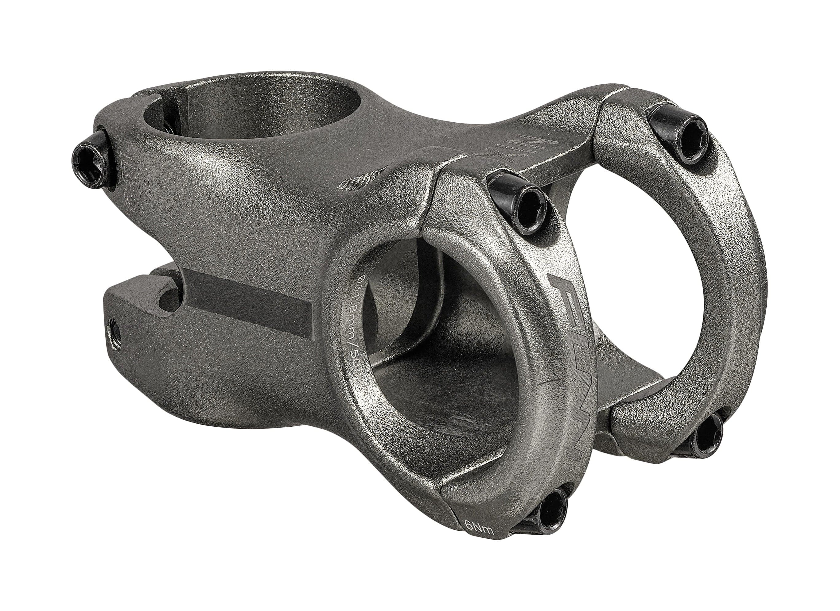 Funn Funn Nixie MTB Stem (50mm, 0°, 31.8mm, 1.1/8", Grey)