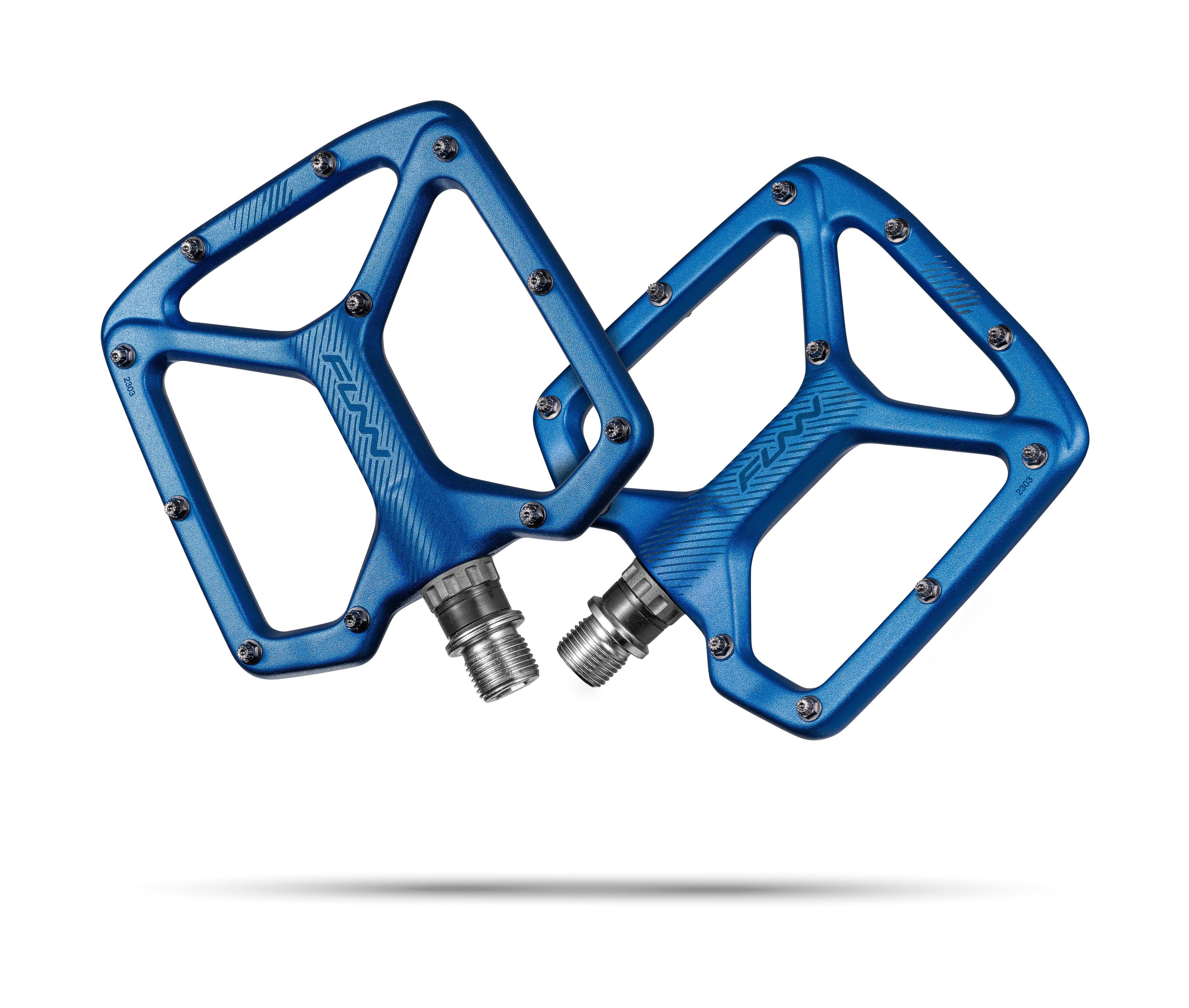 Funn Funn Python 2 Alloy Flat Pedals Long Pins Blue