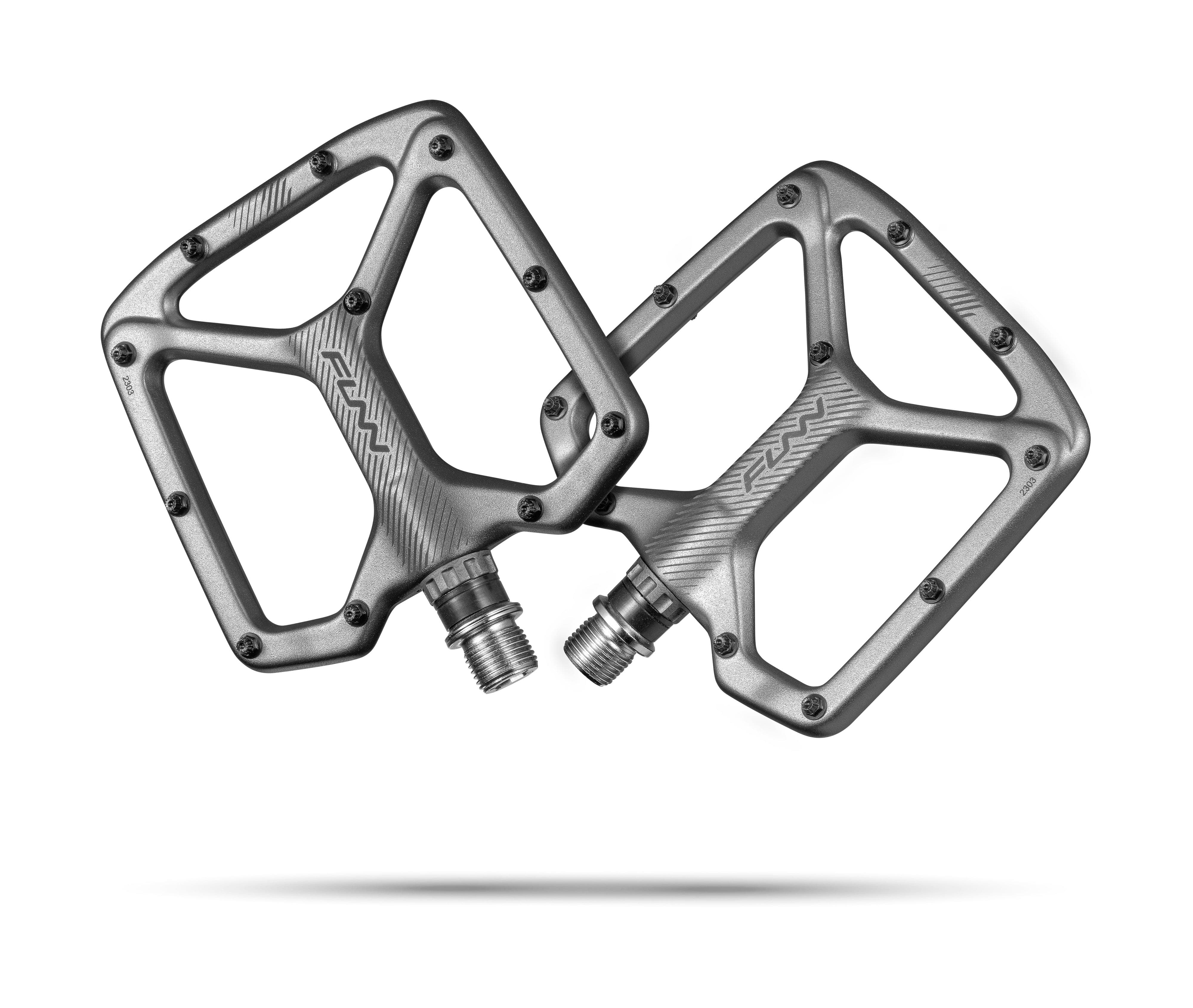 Funn Funn Python 2 Alloy Flat Pedals Long Pins Grey