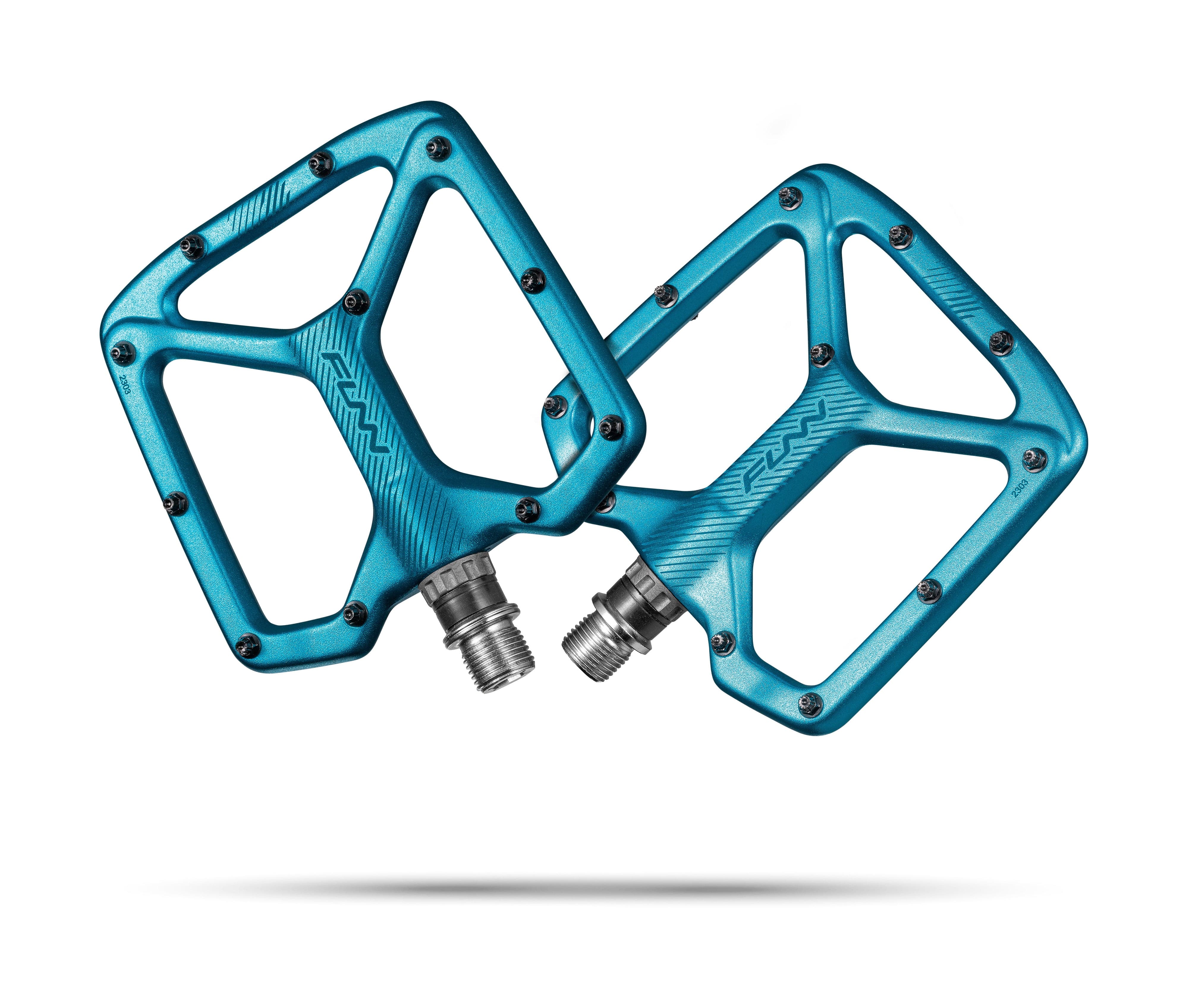 Funn Funn Python 2 Alloy Flat Pedals Long Pins Turquoise