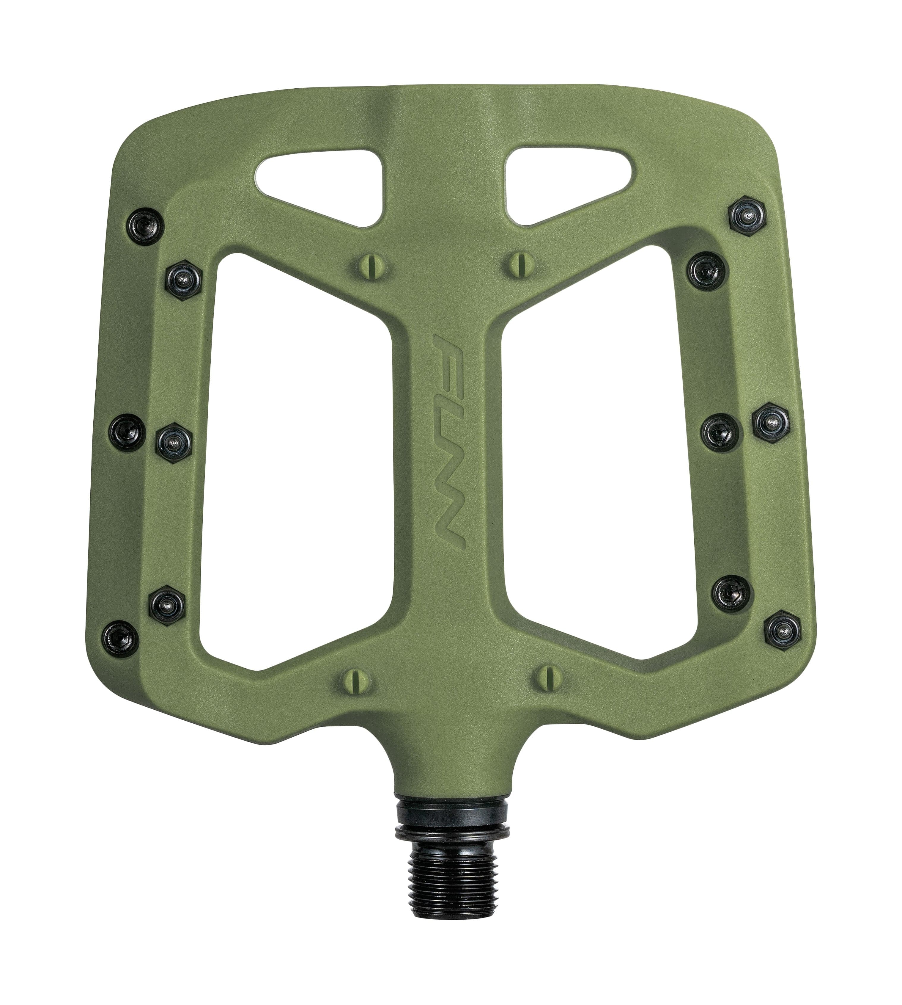 Funn Funn Taipan Glass Fibre Plastic MTB Flat Pedals Olive Green