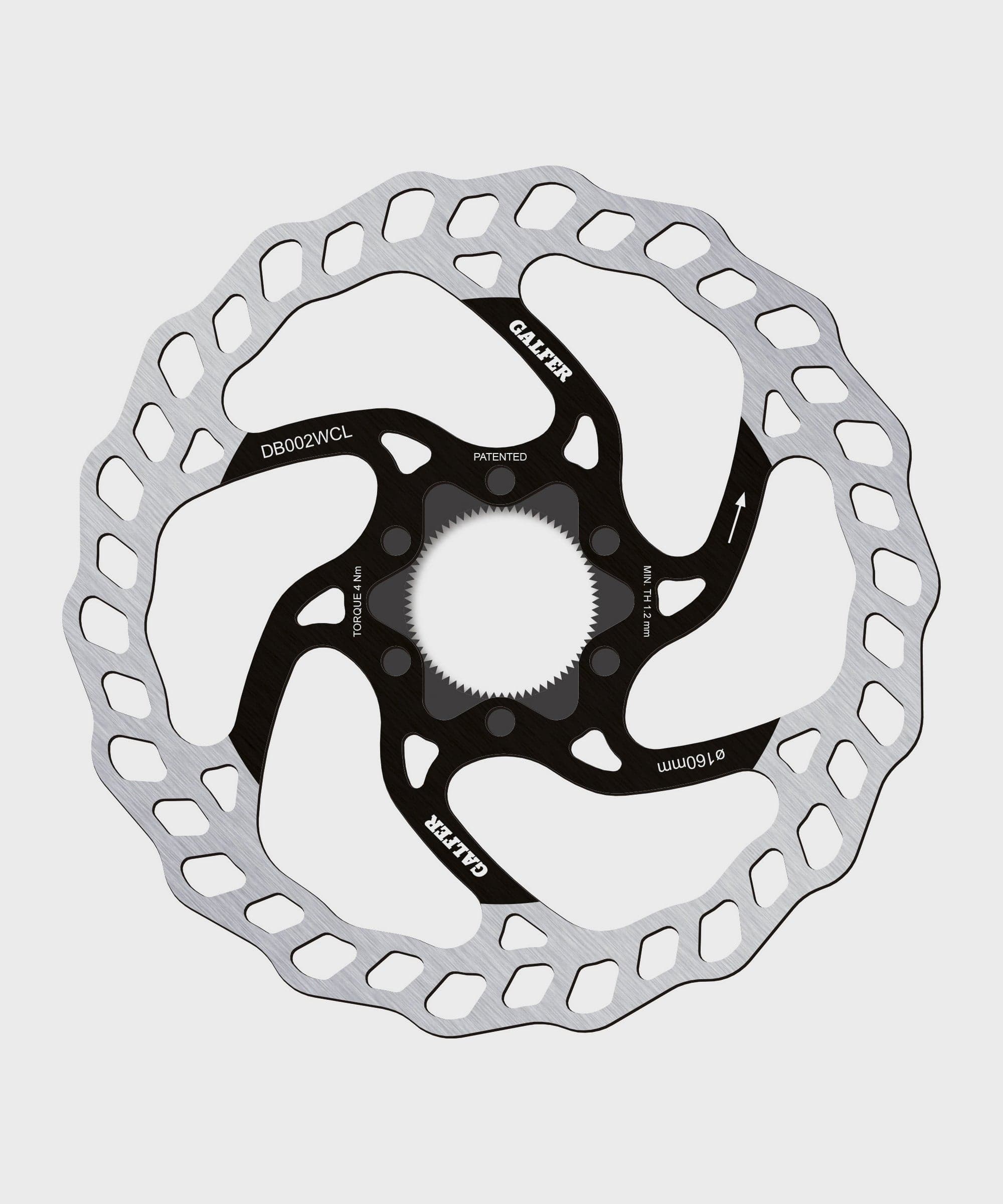 Galfer Wave Disc Rotor - Centerlock -160 x 1.8mm