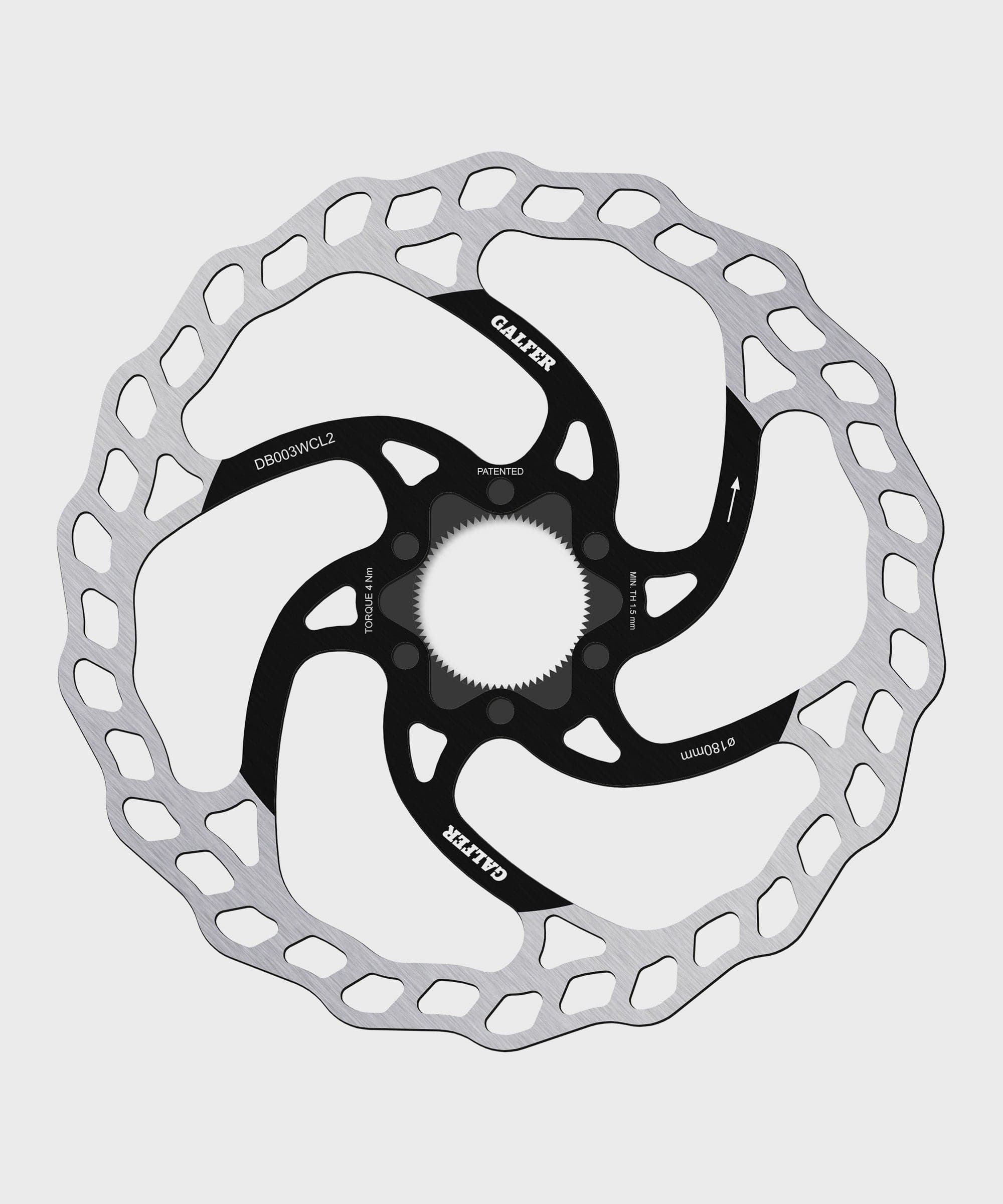 Galfer Wave Disc Rotor - Centerlock -180 x 2.0mm