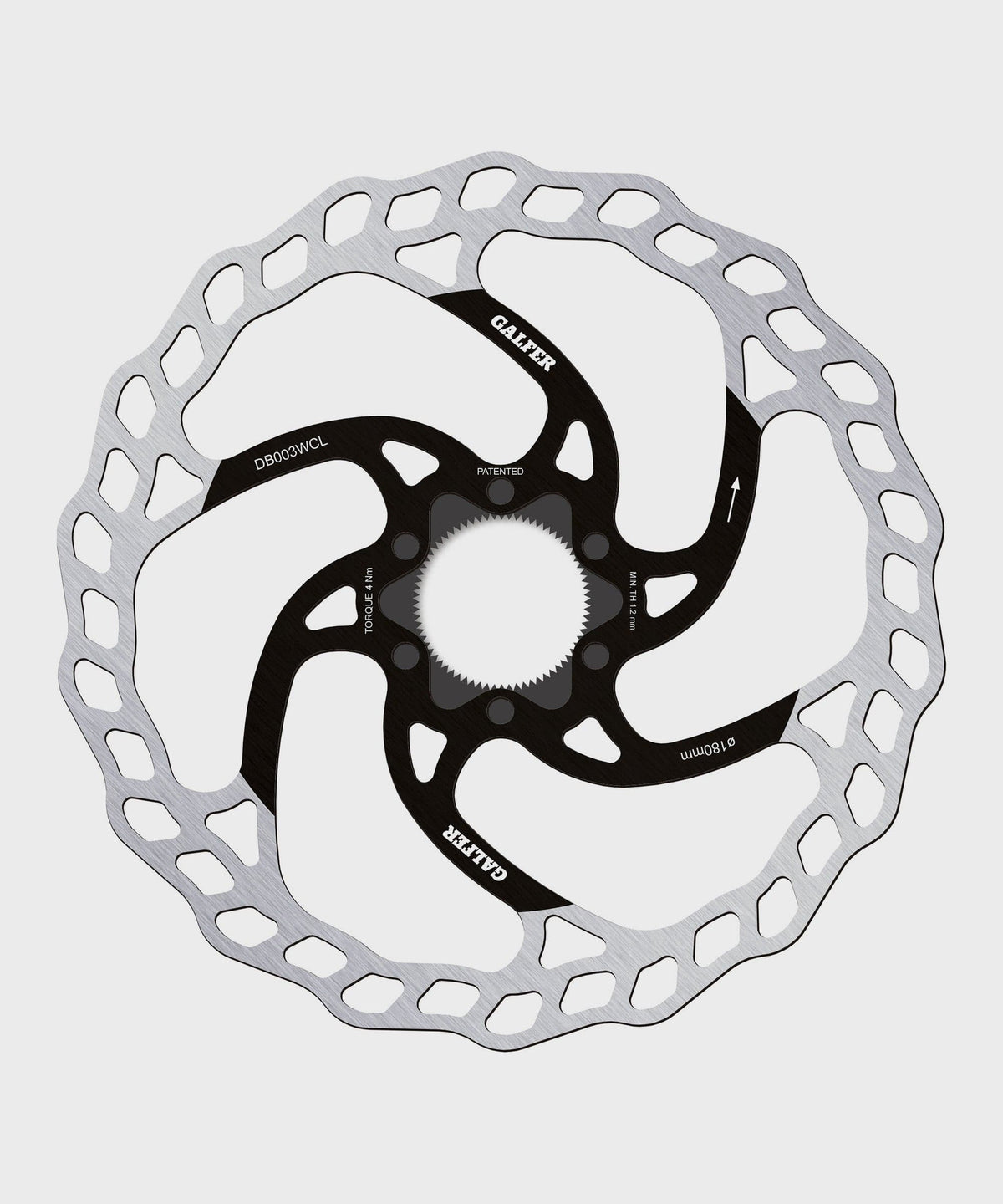 Galfer Wave Disc Rotor - Centerlock -180 x 1.8mm