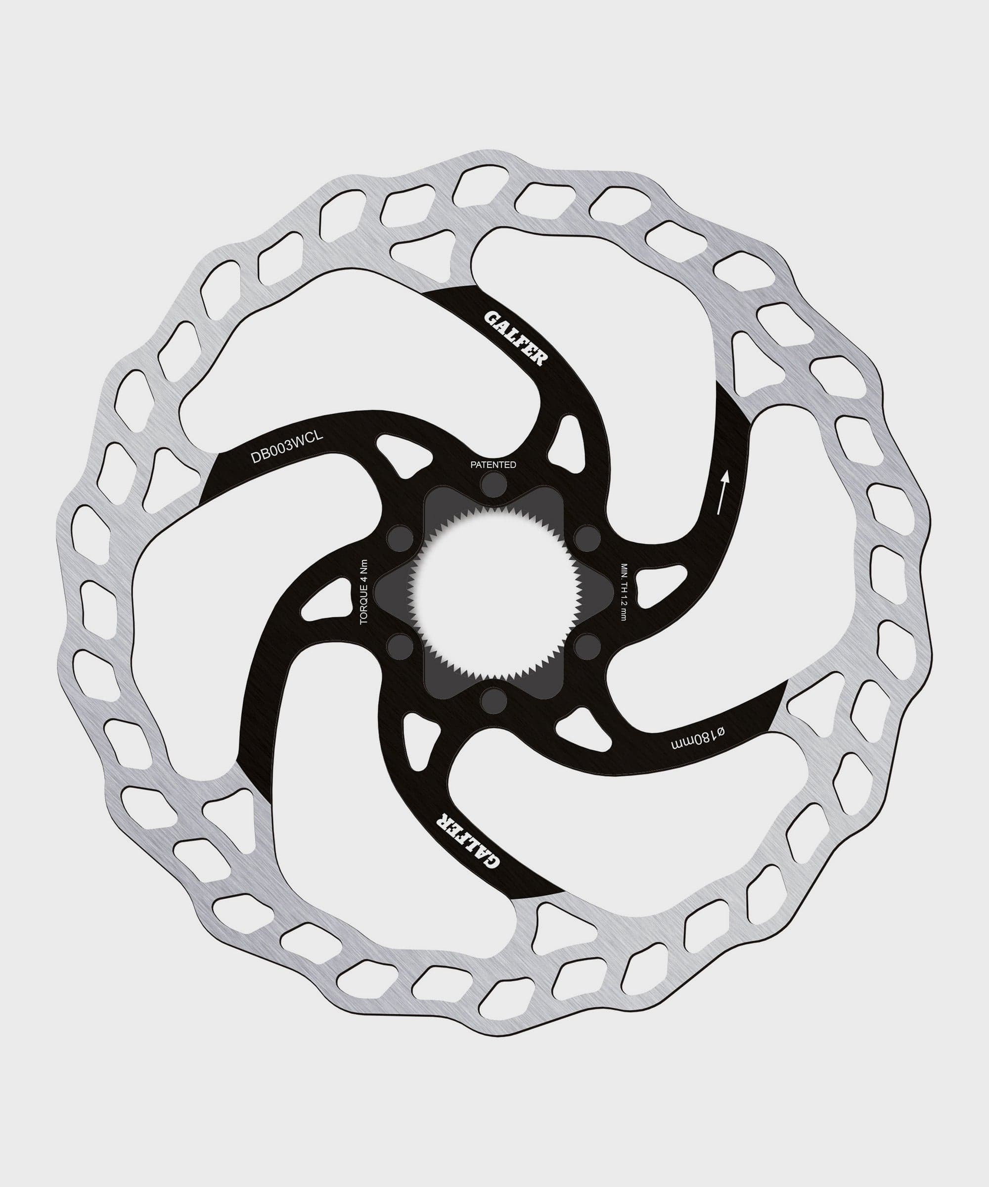 Galfer Wave Disc Rotor - Centerlock -180 x 1.8mm
