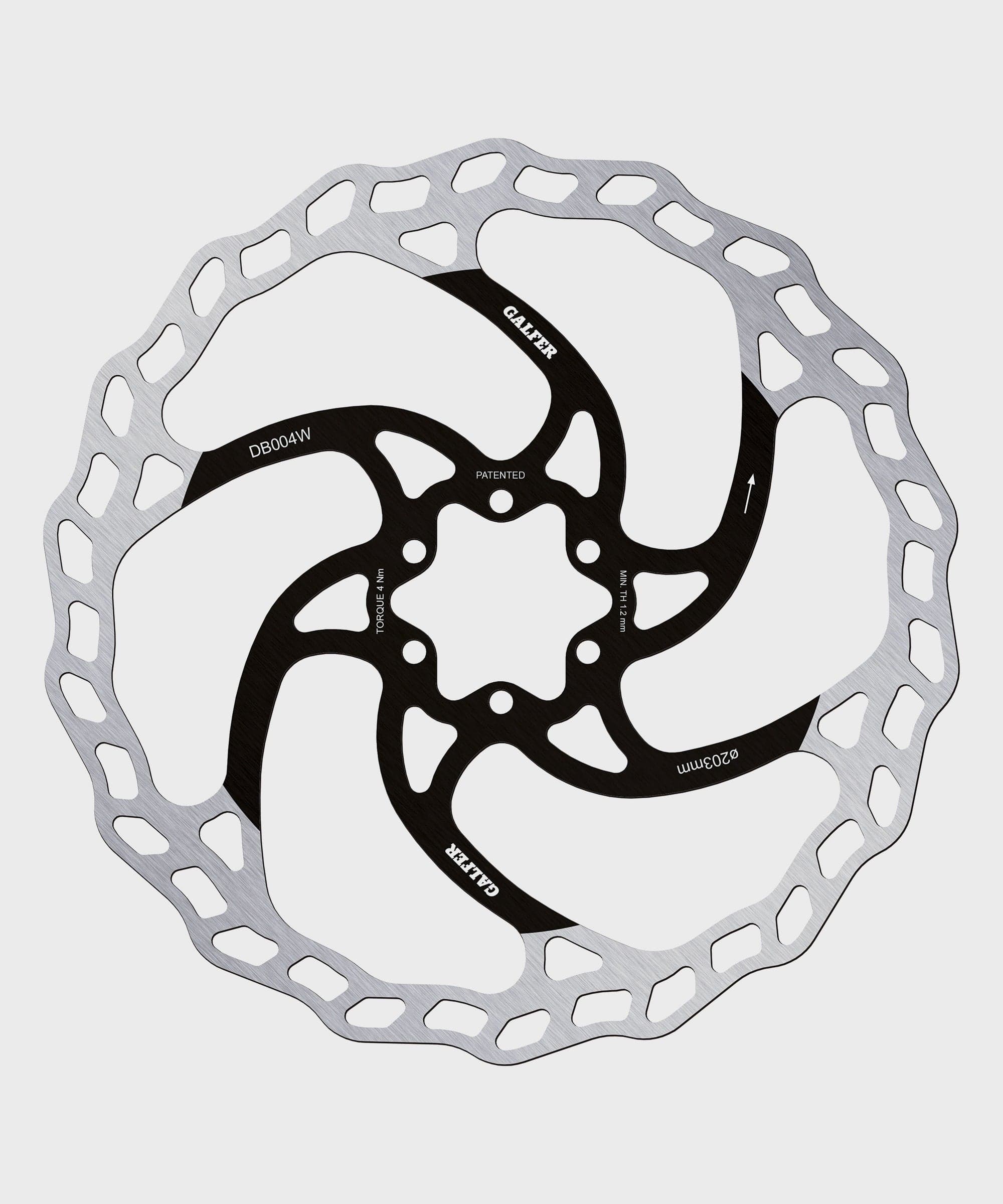 Galfer Wave Disc Rotor - 6 Bolt - 203 x 1.8mm