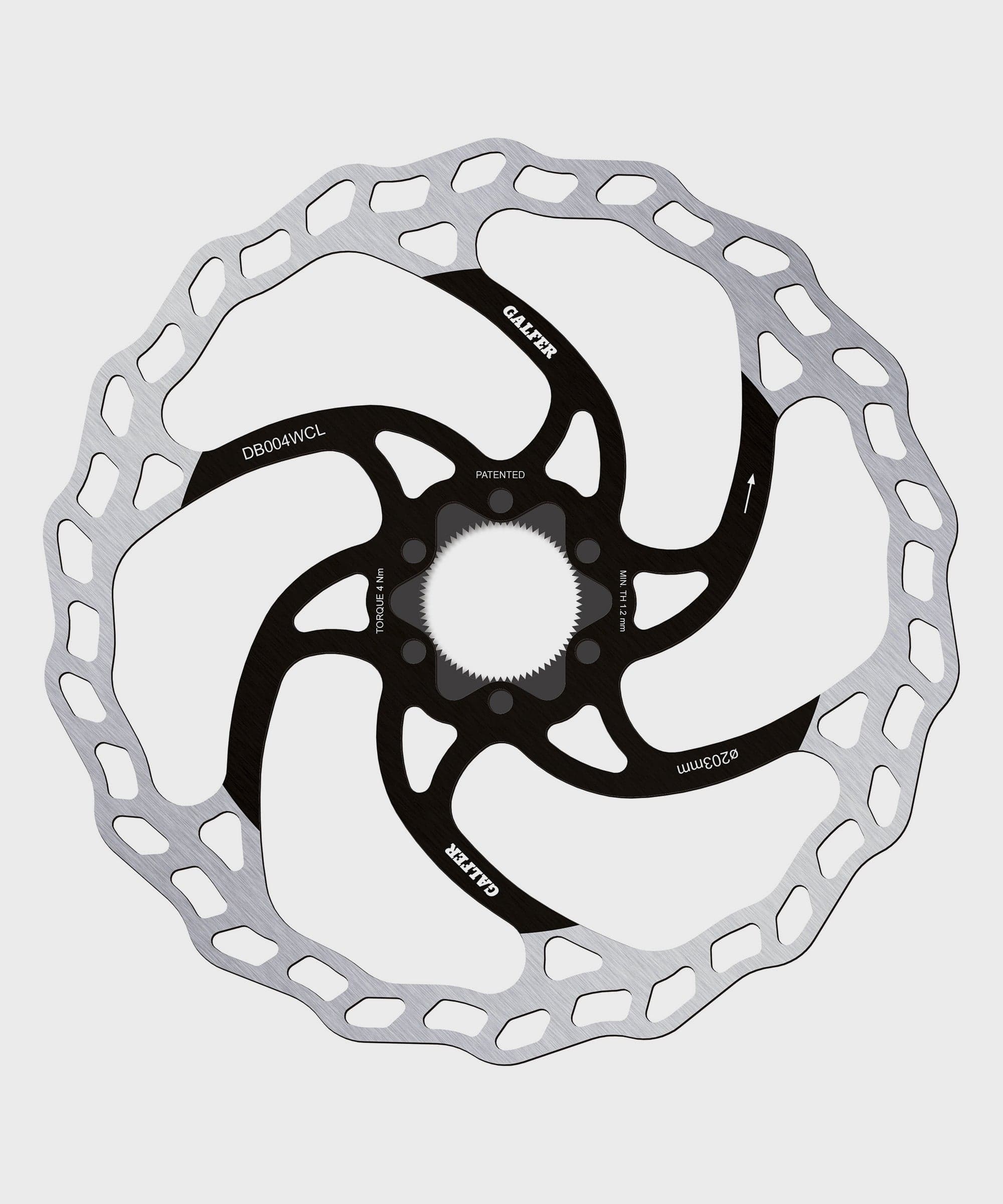 Galfer Wave Disc Rotor - Centerlock - 203 x 1.8mm