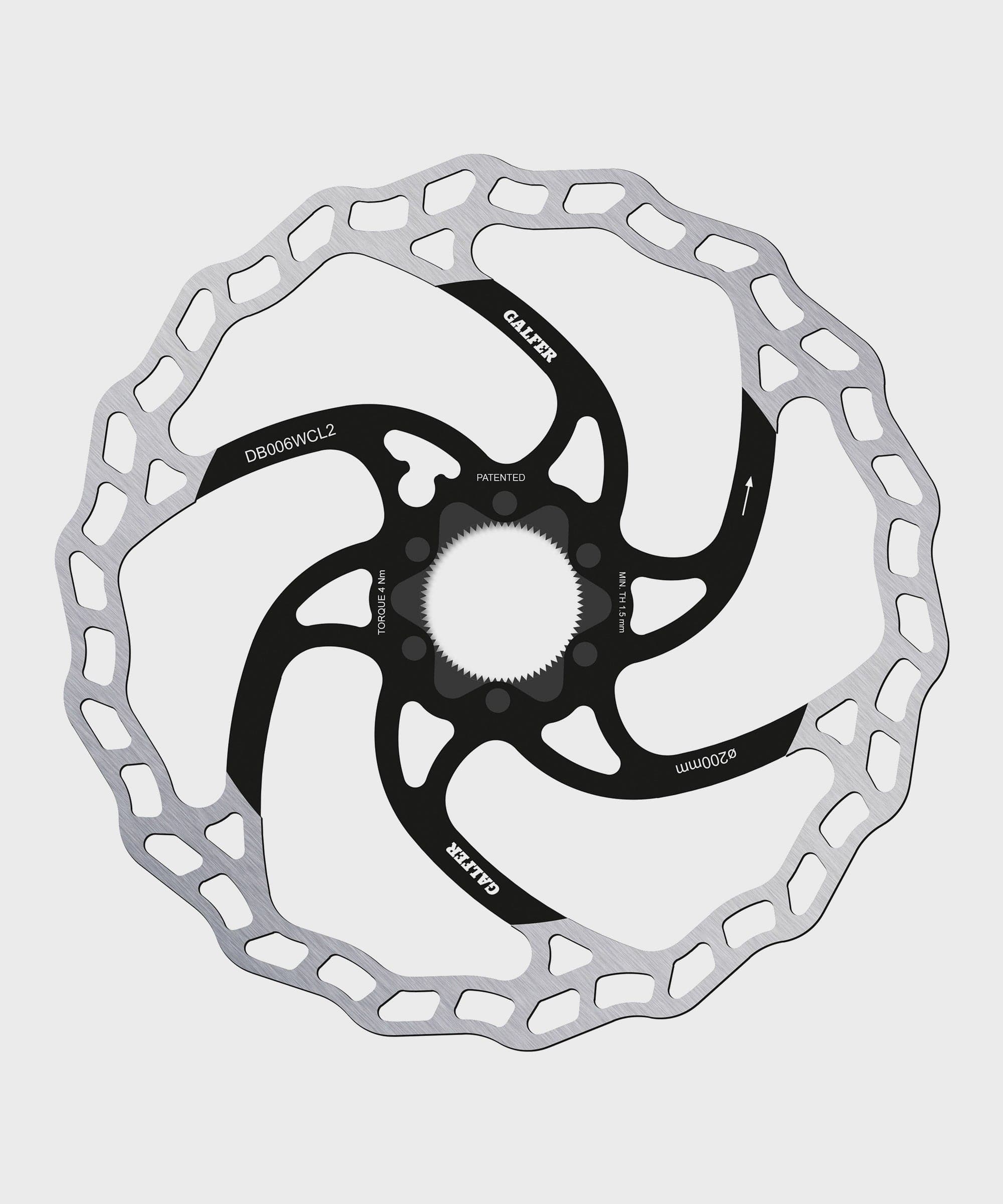 Galfer Wave Disc Rotor - Centerlock -200 x 2.0mm