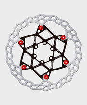 Galfer Wave Floating Disc Rotor - 6 Bolt - 180 x 2.0mm - Red Pins