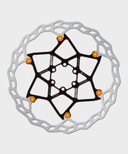 Galfer Wave Floating Disc Rotor - 6 Bolt - 203 x 2.0mm - Orange Pins