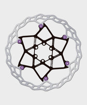 Galfer Wave Floating Disc Rotor - 6 Bolt - 203 x 2.0mm - Purple Pins