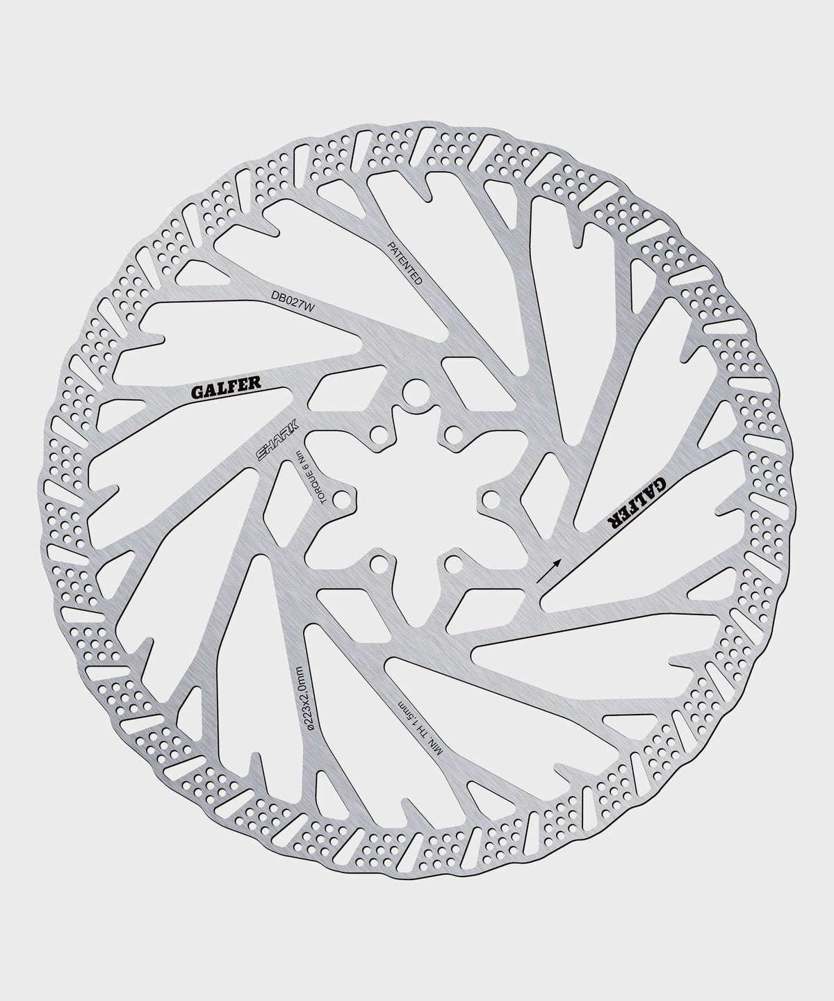 Galfer Shark Disc Rotor - 6 Bolt