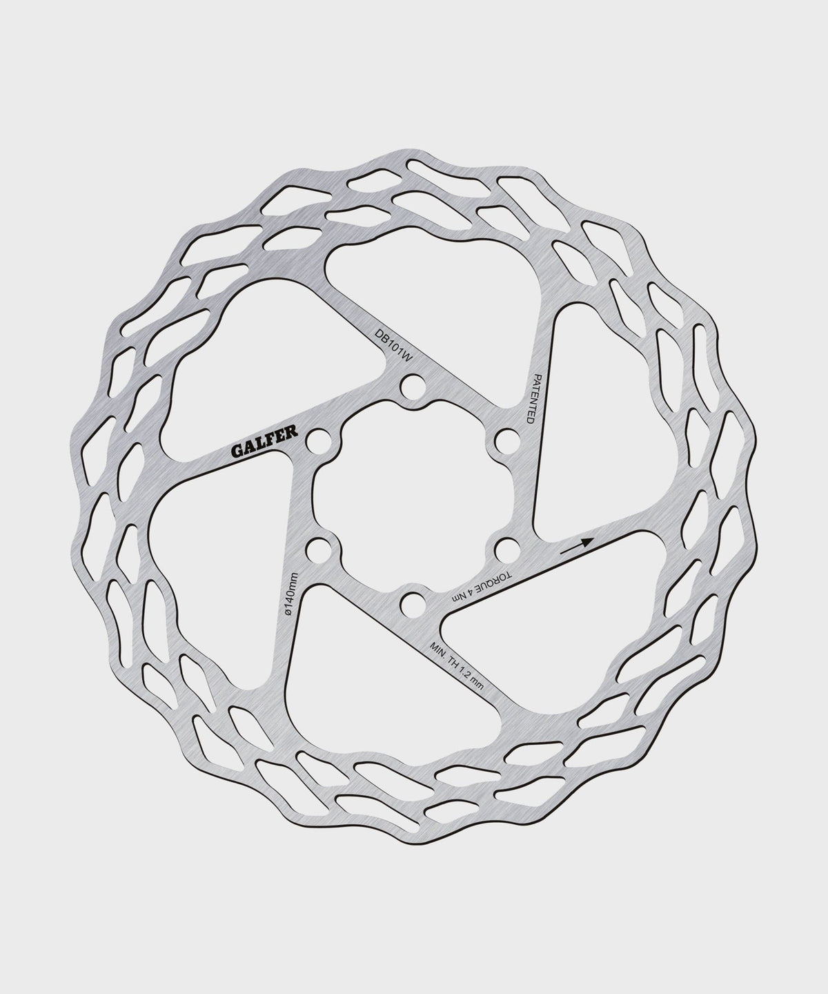 Galfer Wave Road Disc Rotor - 6 Bolt