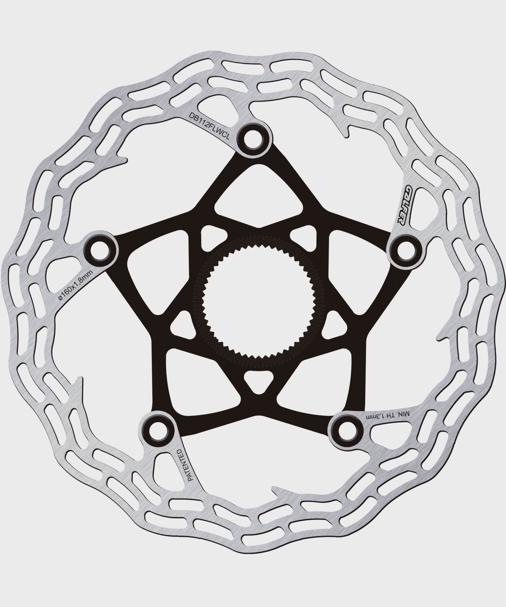 Galfer Shark Road Disc Rotor - Centerlock - 160 x 1.8mm