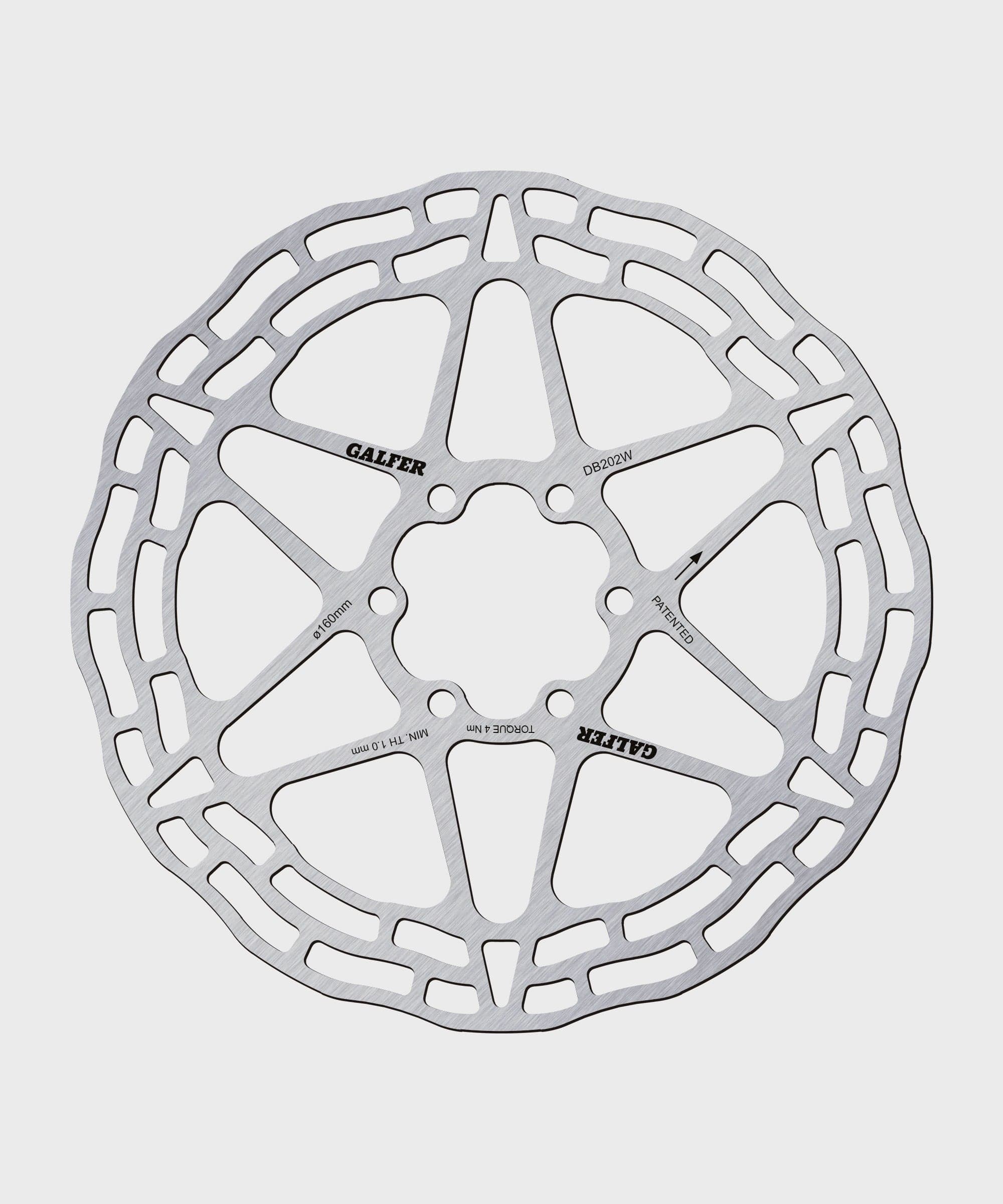 Galfer Wave 6 Bolt Trial Disc Rotor - 160 x 1.8mm