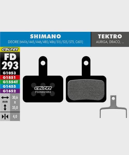 Galfer Standard Bike Disc Brake Pad - Shimano - Deore | Tektro - Auriga / Draco