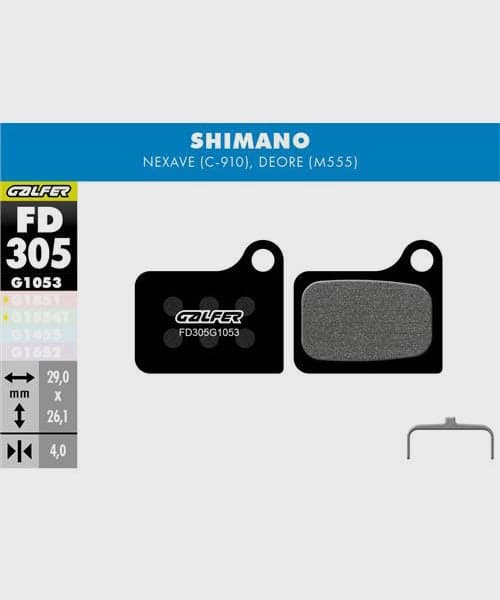 Galfer Standard Bike Disc Brake Pad - Shimano - Nexave / Deore