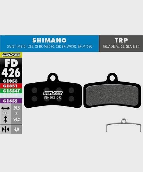 Galfer Standard Bike Disc Brake Pad - Shimano - Saint / Zee | TRP - DHR / Quadie