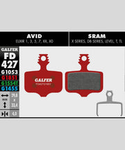 Galfer Advanced Bike Disc Brake Pad - Avid - Elixir | SRAM - XX