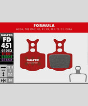 Galfer Advanced Bike Disc Brake Pad - Formula - Mega / The One / R1 / R0 / RX /