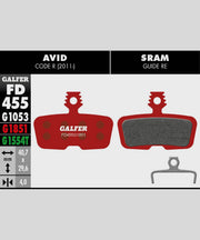 Galfer Advanced Bike Disc Brake Pad - Avid - Code R | SRAM - Code R / RSC / Guid