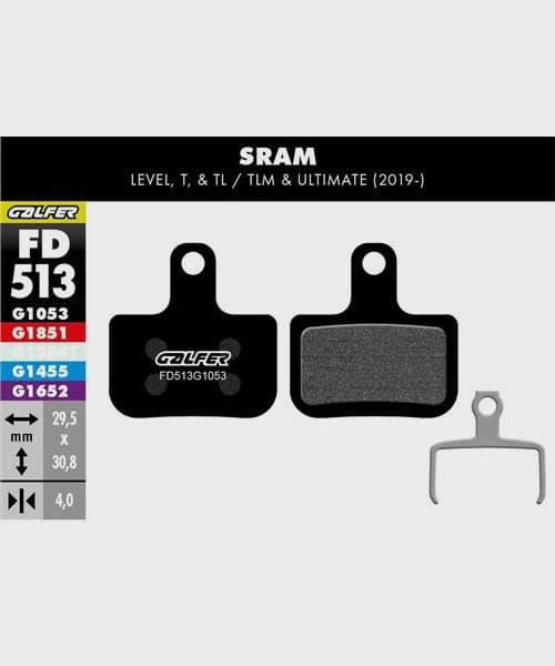 Galfer Standard Bike Disc Brake Pad - SRAM - Level / T / TL / TLM & Ultimate 201