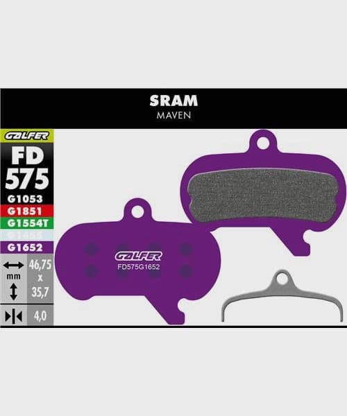 Galfer E-Bike Disc Brake Pad - SRAM - Maven