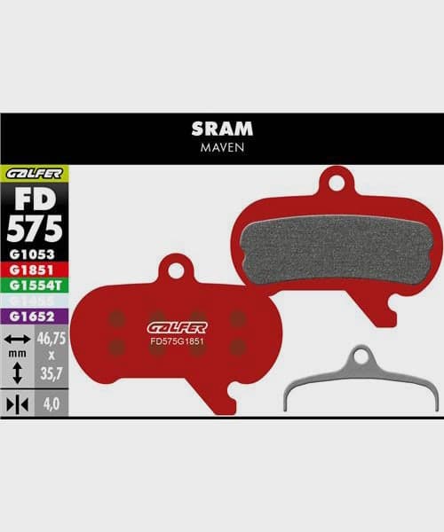 Galfer Advanced Bike Disc Brake Pad - SRAM - Maven