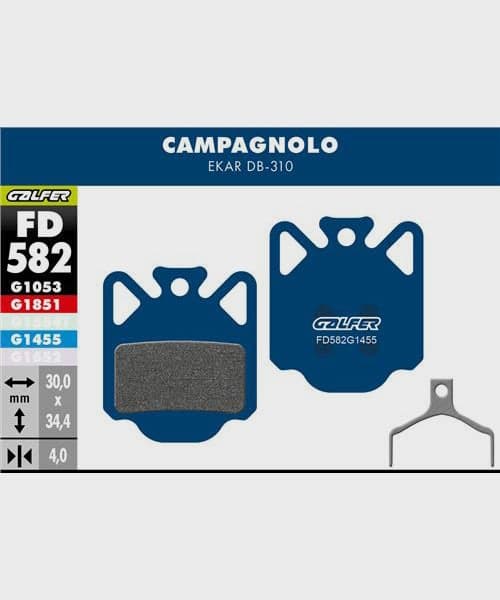 Galfer Road Disc Brake Pad - Campagnolo - Ekar