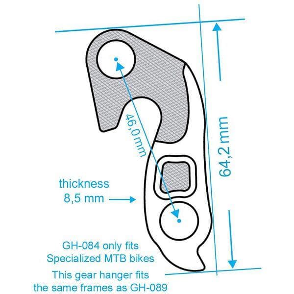 M Part GEAR HANGER Specialized GEAR HANGER Specialized - GH-084