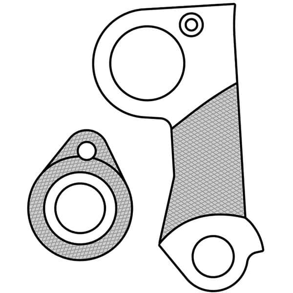 M Part GEAR HANGER Cube (hanger + axle cap) GEAR HANGER Cube (hanger + axle cap) - GH-175
