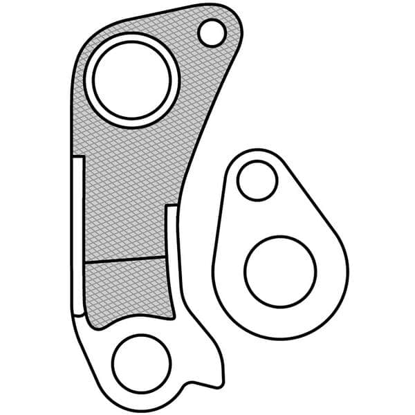 M Part GEAR HANGER Scott (hanger + axle cap) GEAR HANGER Scott (hanger + axle cap) - GH-181