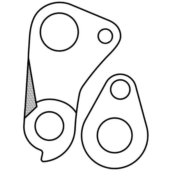 M Part GEAR HANGER Scott (hanger + axle cap) GEAR HANGER Scott (hanger + axle cap) - GH-182