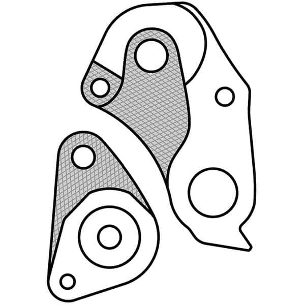 M Part GEAR HANGER Giant (hanger + axle cap) GEAR HANGER Giant (hanger + axle cap) - GH-186