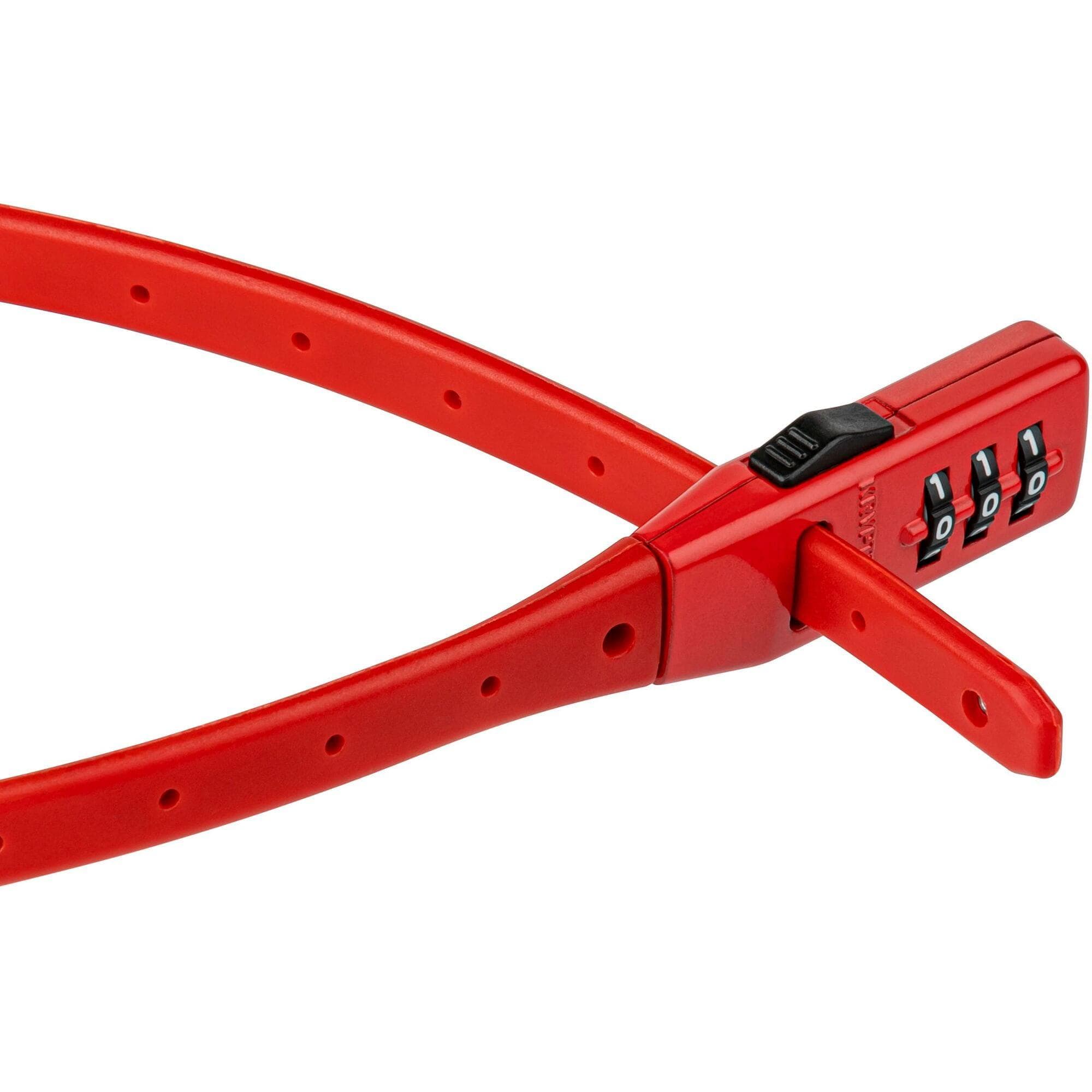 Kryptonite Click Lock Combo Lock, 530mm, Red