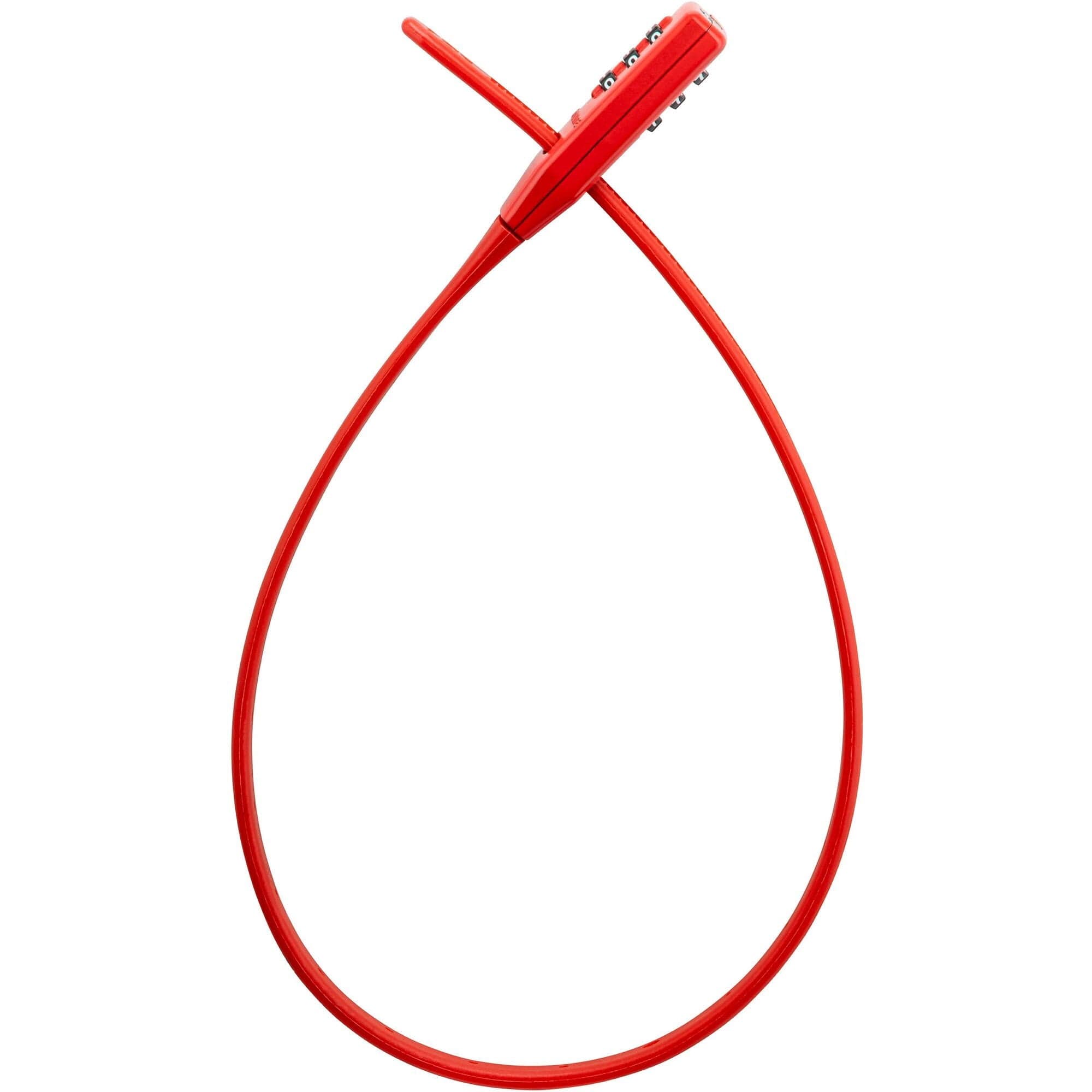 Kryptonite Click Lock Combo Lock, 530mm, Red