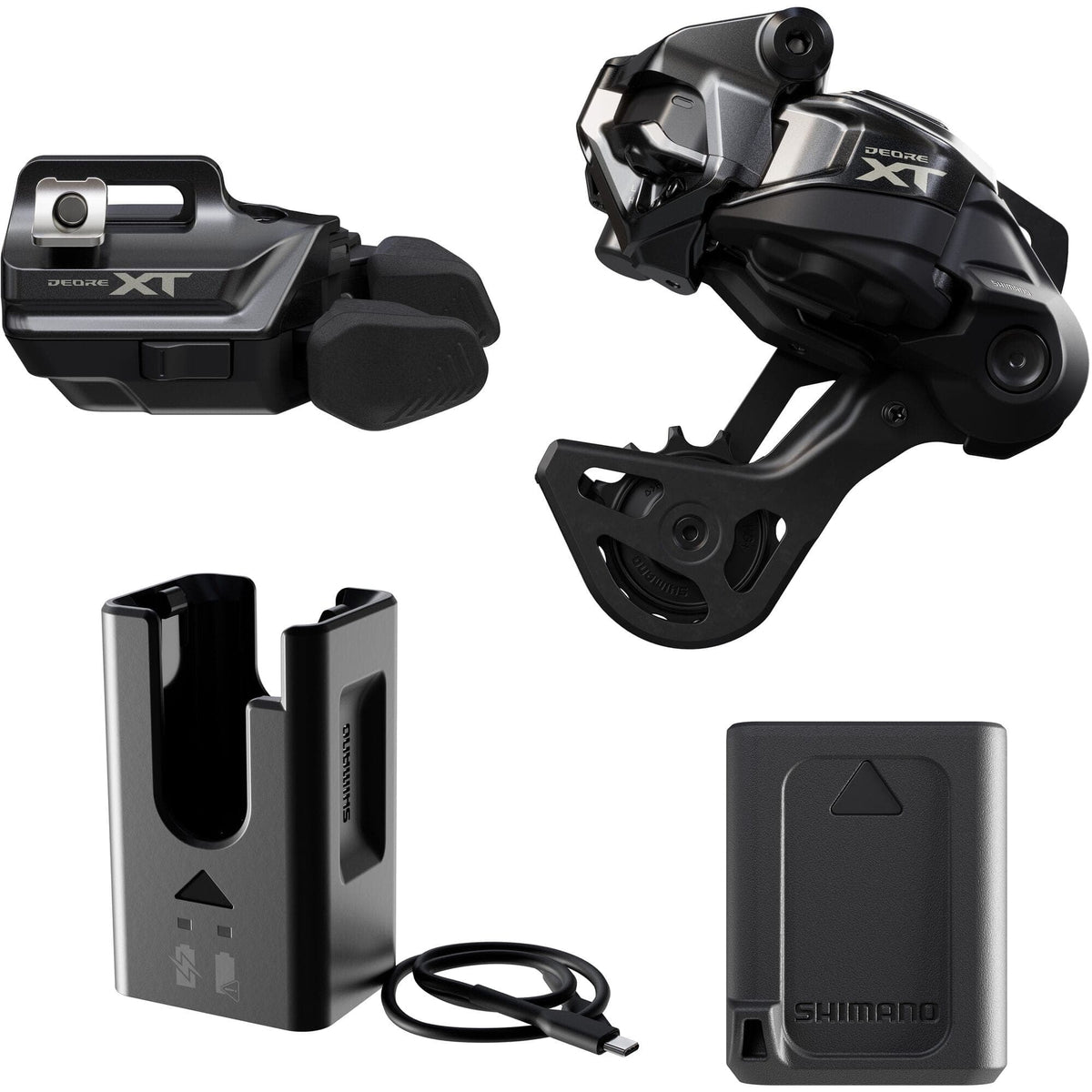 Shimano Deore XT XT M8250 Di2 upgrade, SW-M8250 I-Spec EV, BT-DN320, EC-DN100, SM-CN910, GS mech