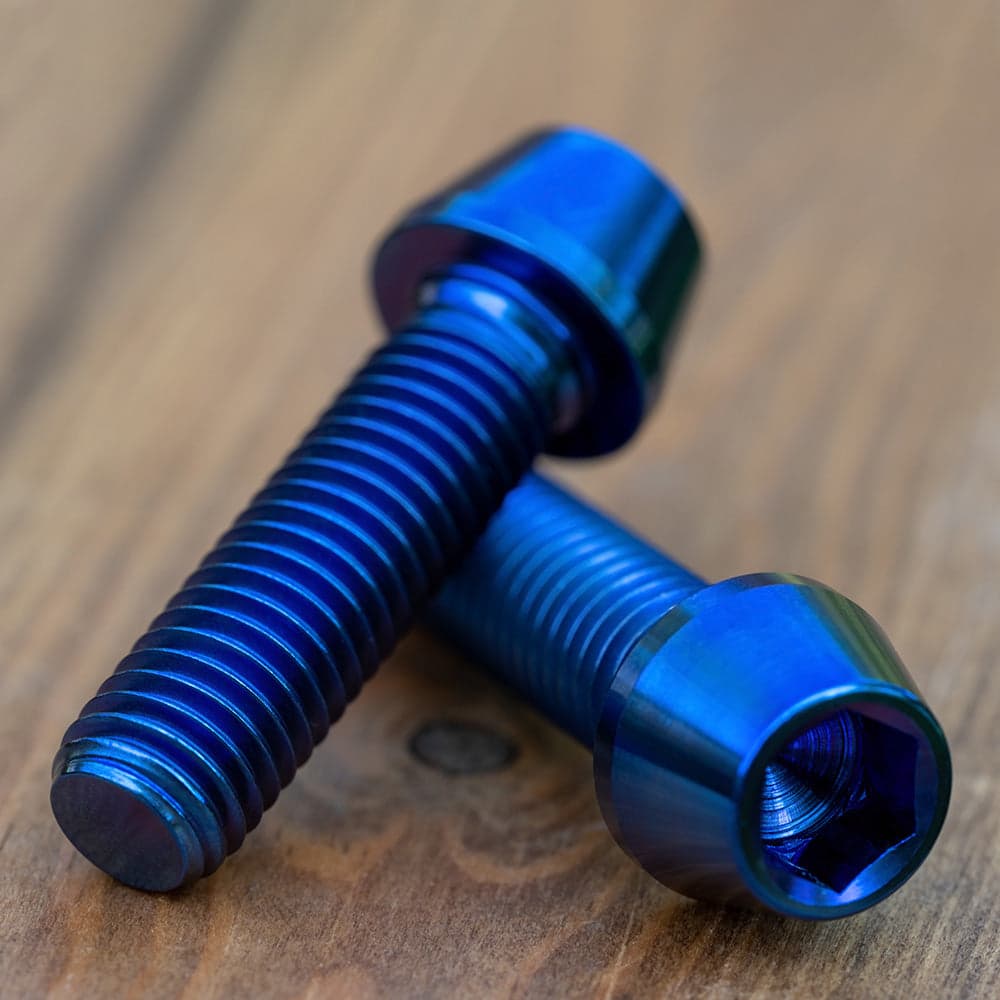 Halo DJD and MT Supadrive SS Titanium Bolts Black M10x1.5x35mm