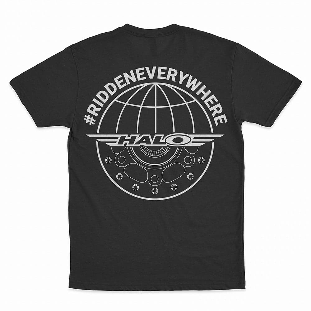 Halo Globe Logo T-Shirt Black Large