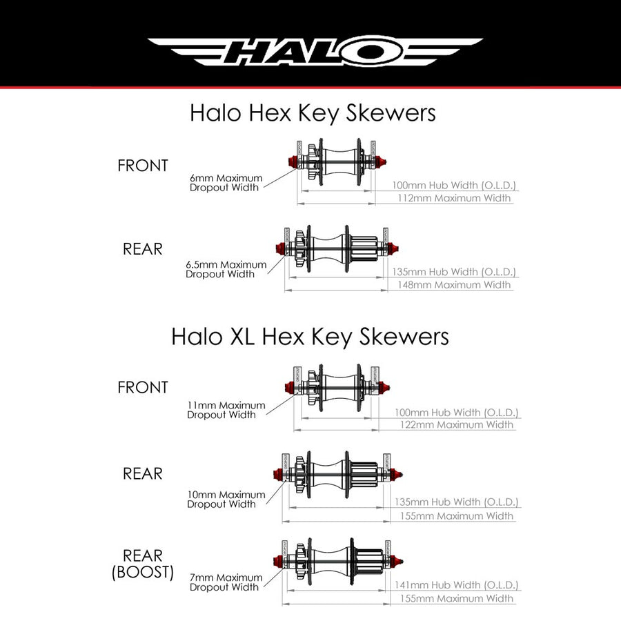 Halo XL Hex Key Skewers Gold XL