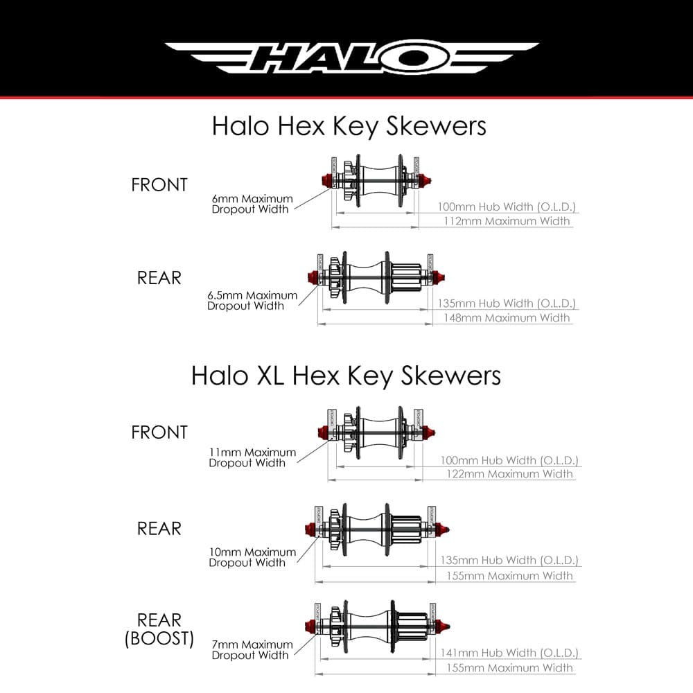 Halo XL Hex Key Skewers Gold XL