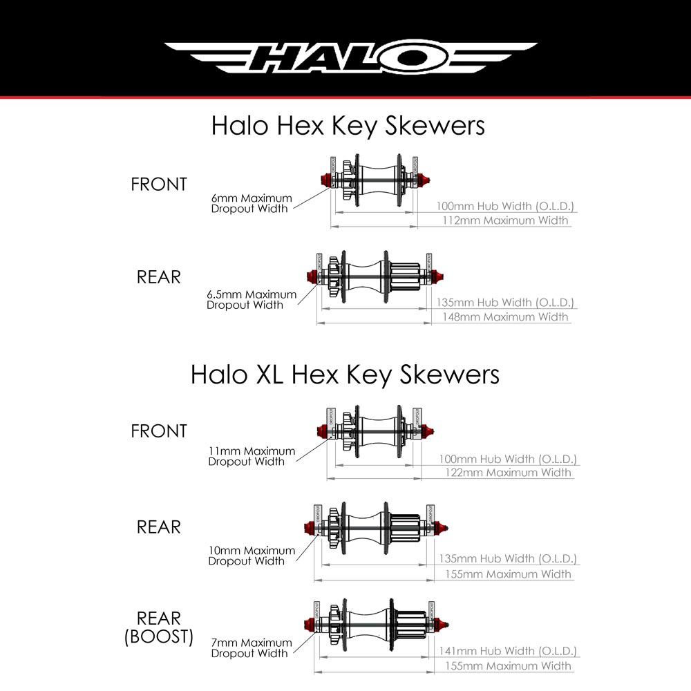 Halo Hex Key Skewers Gold Std